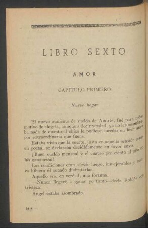 Libro sexto - Amor