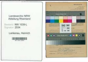 Entnazifizierung Heinrich Lankenau , geb. 11.10.1891 (Polizeioffizier)