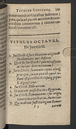 Titulus octavus.