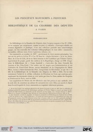6: Les principaux manuscrits a peintures de la Bibliothèque de la Chambre des Députés à Paris