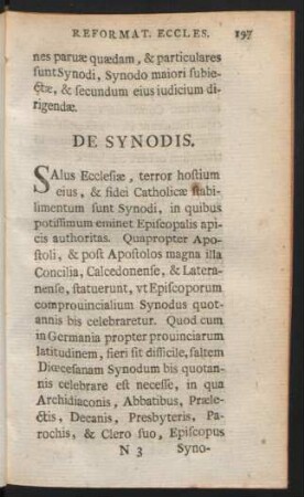 De Synodis.