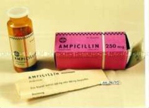 Packung Antibiotikum "AMPICILLIN"