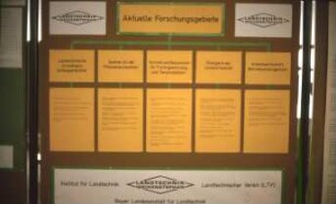 Forschungsgebiete des Instituts für Landtechnik