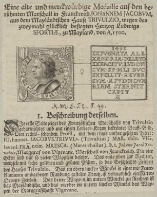Bildnis des Johannes Jacobus Trivulzio