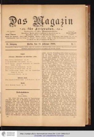Nr. 7. - 15. Februar 1896