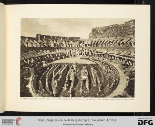 17. ROMA. Anfiteatro Flavio o Colosseo coi nuovi scavi / ROME. Amphitheatre Flavio or Colosseum with new excavations / ROME Amphitéâtre Flavius ou Colisée avec nouveles fouilles