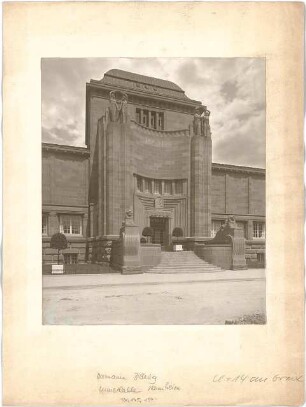 Billing, Hermann; Mannheim (Baden-Württemberg); Kunsthalle - Mittelbau, Eingang