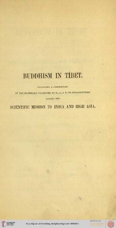 Buddhism in Tibet : illustrated by literary documents and objects