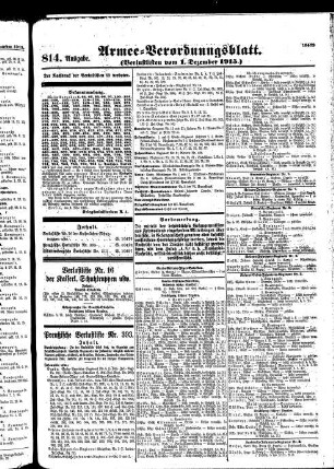 814. Ausgabe. Mittwoch, 1. Dezember 1915