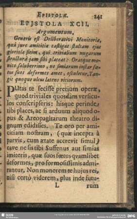 Epistola XCII.