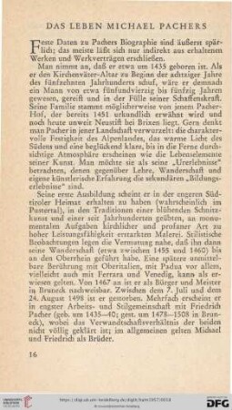 Das Leben Michael Pachers