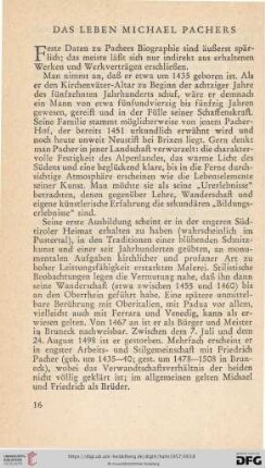 Das Leben Michael Pachers