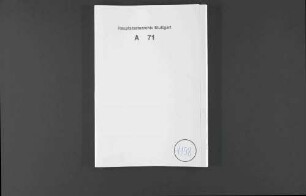 Kabinettsakten verschiedenen Inhalts, Jahrgang 1567.