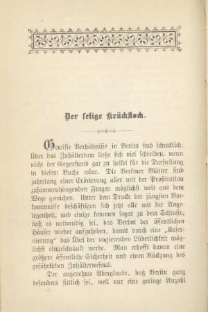 Der selige Krückstock