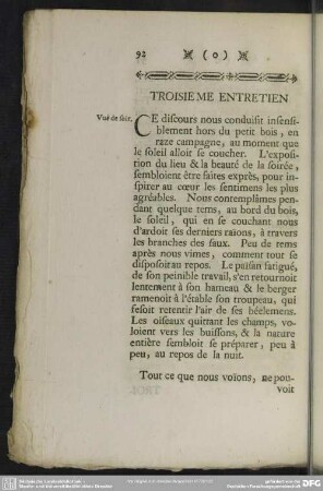 Troisieme Entretien