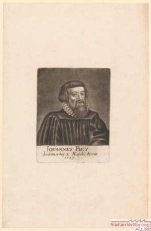 Johannes Bey, Diakon bei St. Egidien