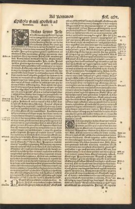 Epistola Pauli apostoli ad Romanos.