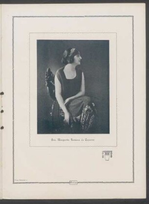 [Fotografía de] Sra. Margarita Fonseca de Capurro
