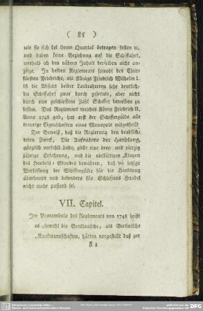 VII. Capitel