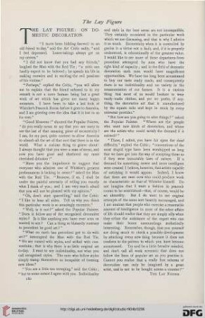 The lay figure: on domestic decoration