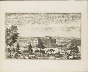 Kupferstich: Castelholm Occasum Spectans