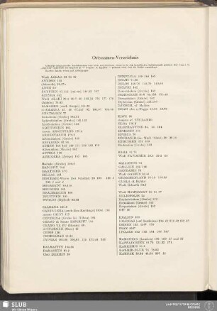 Ortsnamen-Verzeichnis