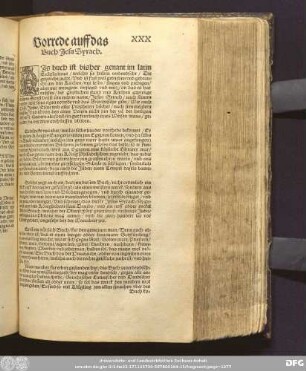Vorrede auff das Buch Jesu Syrach.