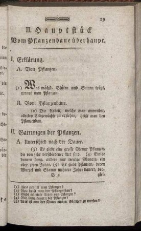 II. Hauptstueck. Vom Pflanzenbaue ueberhaupt