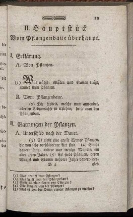 II. Hauptstueck. Vom Pflanzenbaue ueberhaupt