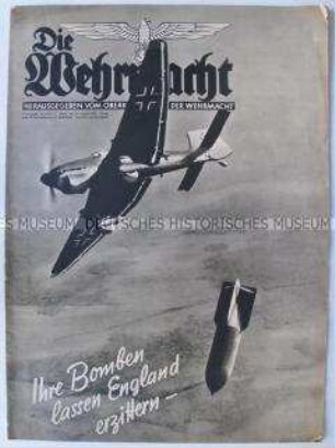 Militärische Fachzeitschrift "Die Wehrmacht" u.a. über den Luftkrieg gegen Großbritannien