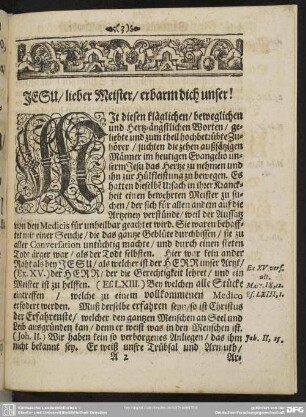 Leichenpredigt : Gottes scharffe Liebes-Probe, [allgemeiner Eingang], [Text], Eingang, Erklährung