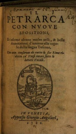Il Petrarca : con nuove spositioni
