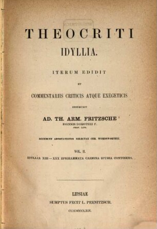 Idyllia, 2
