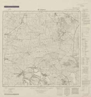 4448 (alte Nr.: 2543) Kl. Leipisch, Meßtischblatt (4cm - Karte)