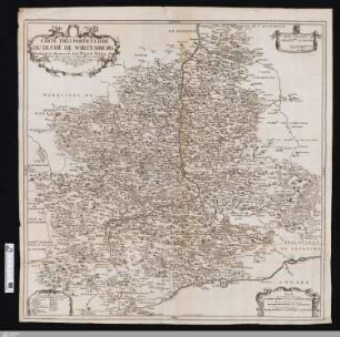 Carte Très Particuliere Du Duché De Wirtemberg