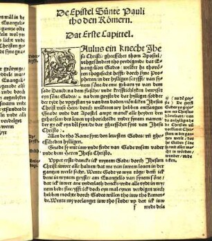 De Epistel Sünte Pauli tho den Römern.