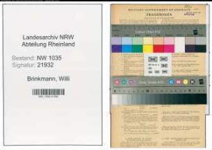 Entnazifizierung Willi Brinkmann , geb. 19.07.1922 (Kaufmaennischer Angestellter)