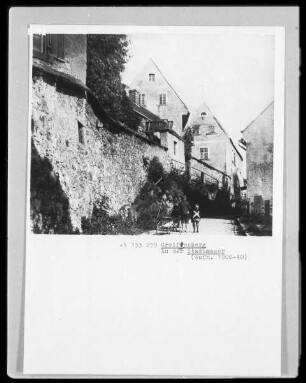 Die Weißeritz während des Hochwassers am 30./31. Juli 1897 mit der zerstörten Villa des Baumeisters Hermann Timmel in Potschappel (Freital)
