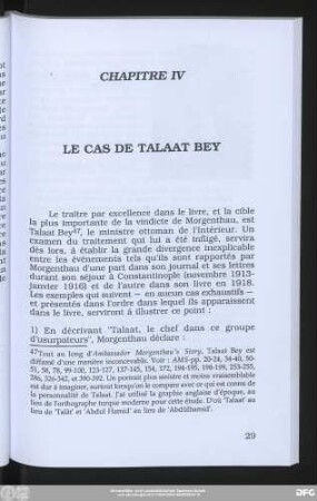 Chapitre IV Le Cas De Talaat Bey