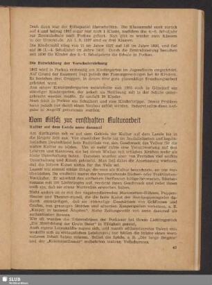 Dom Kitsch zur ernsthaften Kulturarbeit