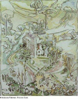 Landschaft mit Gehöften