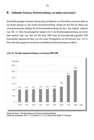 8. Fallstudie Seeburg: Dorfentwicklung von außen nach innen?
