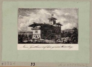 Das Gasthaus auf dem Großen Winterberg in der Sächsischen Schweiz