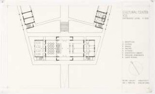Kulturzentrum, Ios: Grundriss Erdgeschoss 1:200