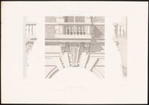 Place Royale, Paris: Ansicht Detail, Fassadenschnitte vertikal (aus: Motifs historiques d´architecture et de sculpture d´ornement, hrsg.v. César Daly, Bd.1, 1870)