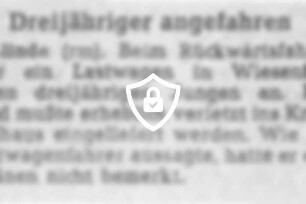 Dreijähriger angefahren