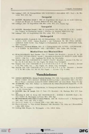Verschiedenes (Nr. 907-1049)