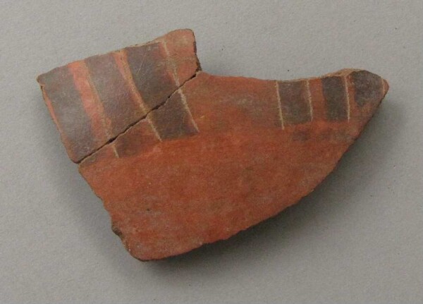 Clay shard of a vessel