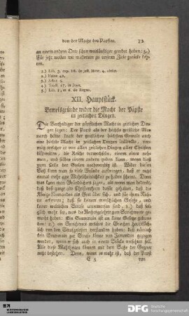 XII. Hauptstück. Beweisgründe wider die Macht der Päpste in zeitlichen Dingen.