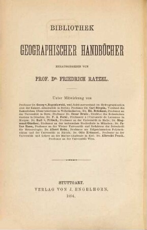Morphologie der Erdoberfläche, 2